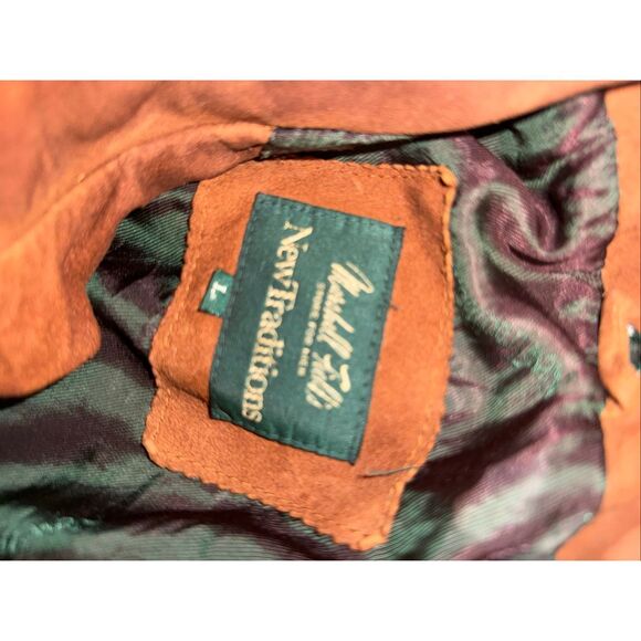 Vintage 1980s Marshall Fields New Traditions Brown Suede Bomber Jacket – North A - Picture 11 of 12